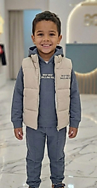 BEBECAN KAPŞONLU EŞOFMAN TAKIMI YELEK