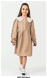 BEBECAN DANTEL DETAYLI KIZ ÇOCUK ELBİSE