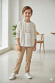 BEBECAN KETEN  ERKEK ÇOCUK TAKIM 3 LÜ