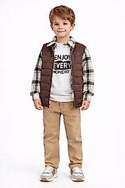 BEBECAN YELEK ODUNCU GÖMLEK TİŞHÖRT KOT PANTOLON 4 LÜ TAKIM