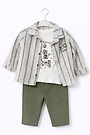 BEBECAN GÖMLEK-TİŞÖRT-PANTOLON 6/24 AY 3'LÜ TAKIM