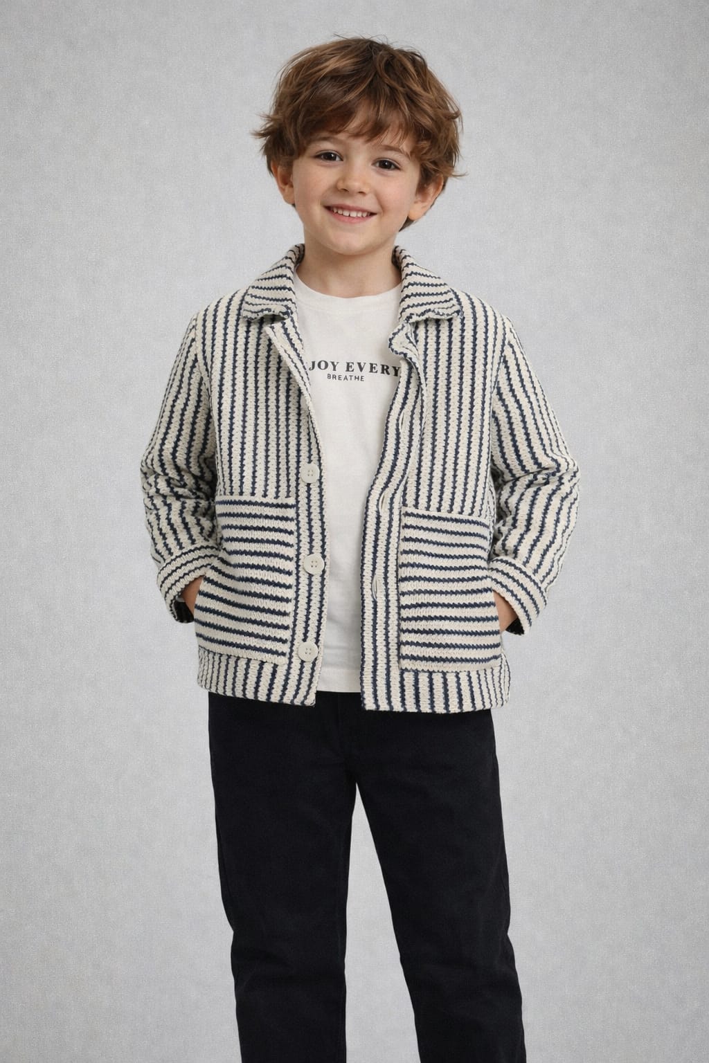 BEBECAN ERKEK KOT PANTOLON KUMAŞ YELEK  ÇOÇUK TAKIMI 3 LÜ