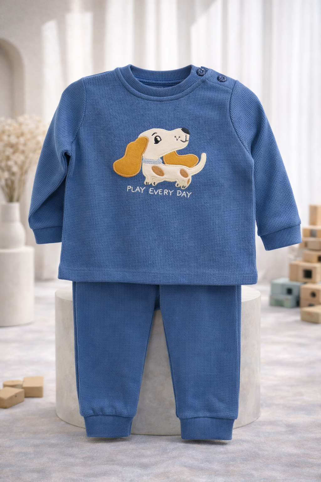 BEBECAN GOFRE KUMAŞ 9-12-18-24 AY ERKEK TAKIM