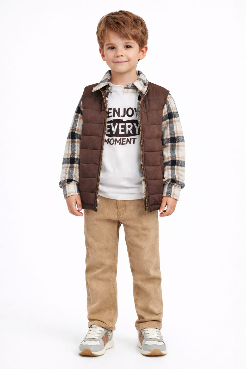 BEBECAN YELEK ODUNCU GÖMLEK TİŞHÖRT KOT PANTOLON 4 LÜ TAKIM