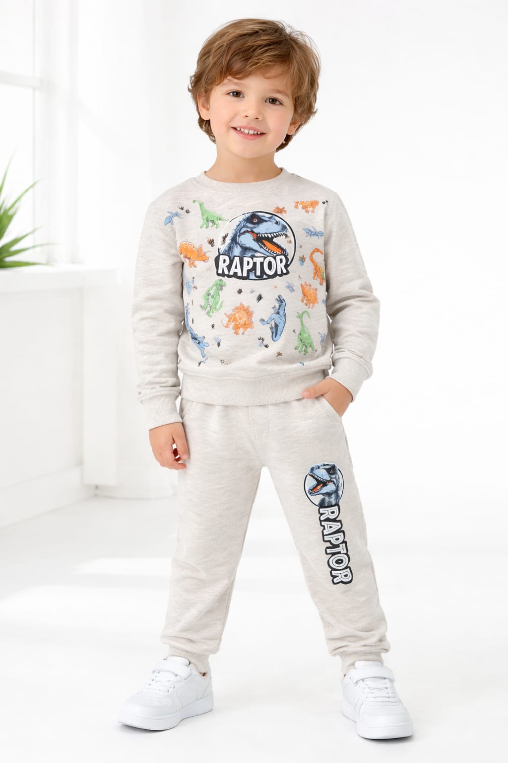 BEBECAN PİJAMA TAKIMI  RAPTOR KARAKTERLİ