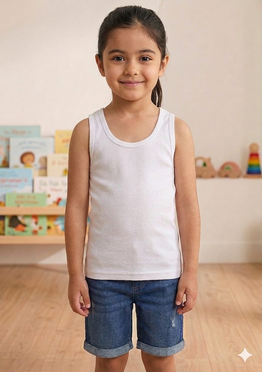 İLKE ÜNİSEX ÇOCUK BEYAZ ATLET