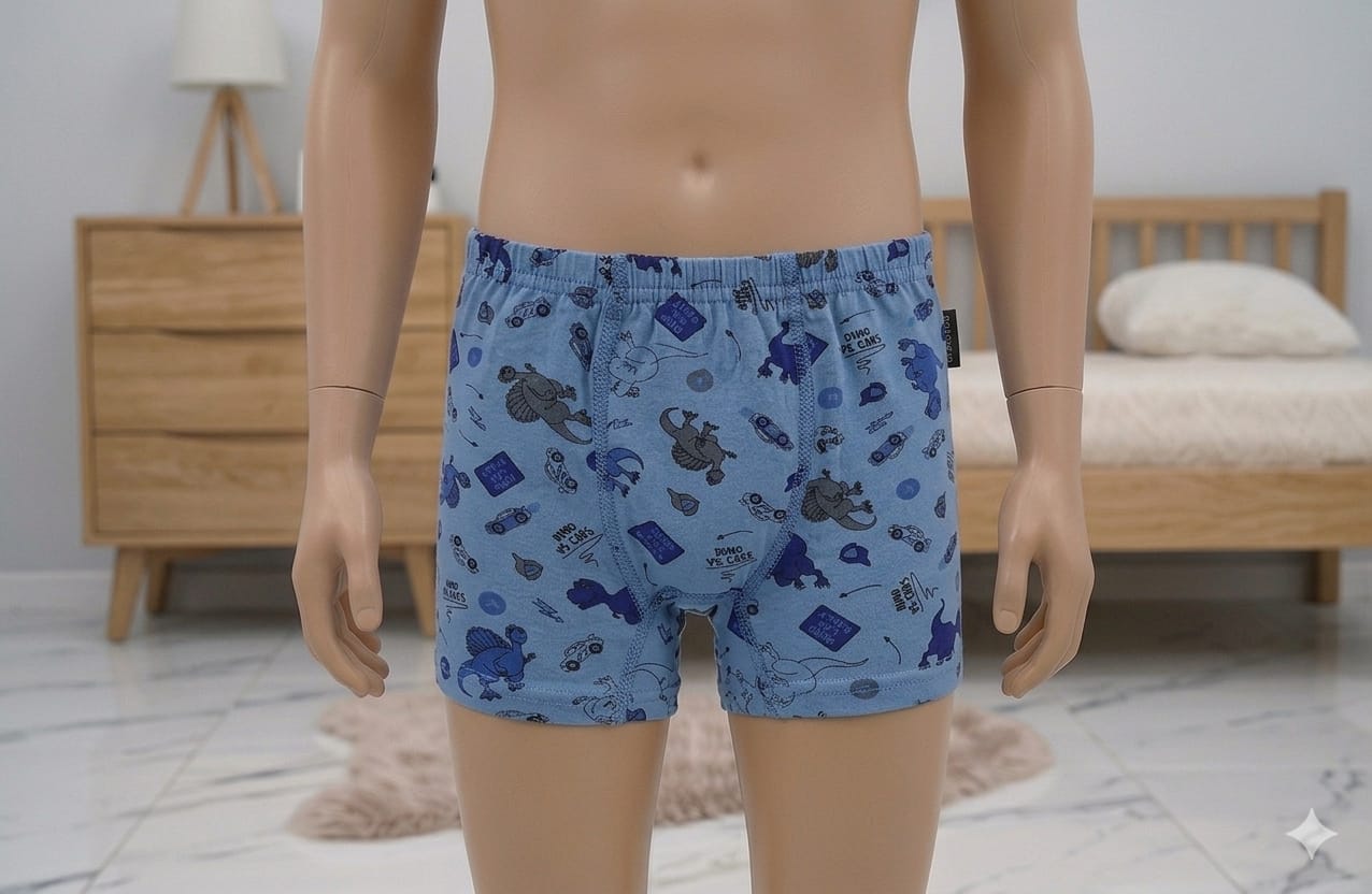 POLİ ERKEK ÇOCUK DESENLİ BOXER