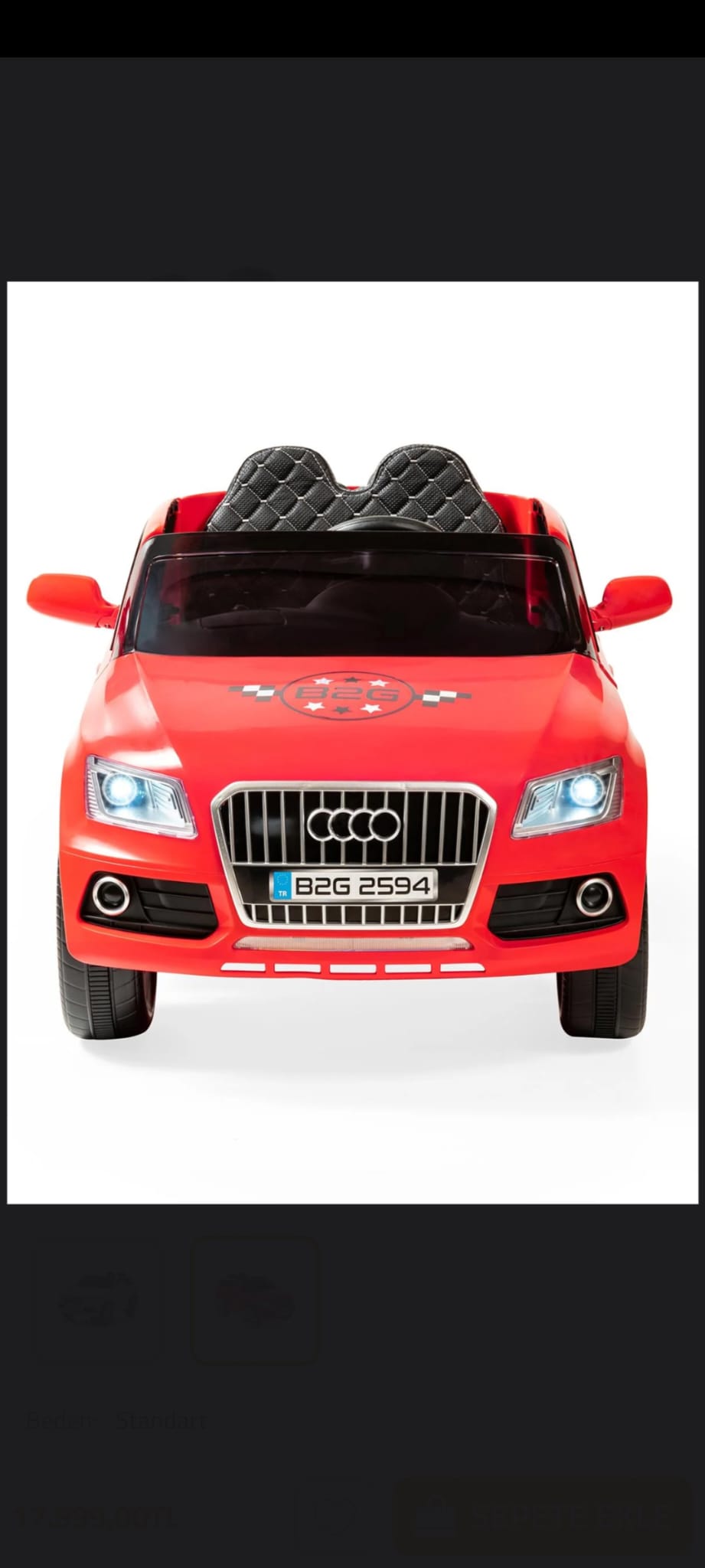 BABY2GO 12 VOLT AKÜLÜ ARABA AUDİ